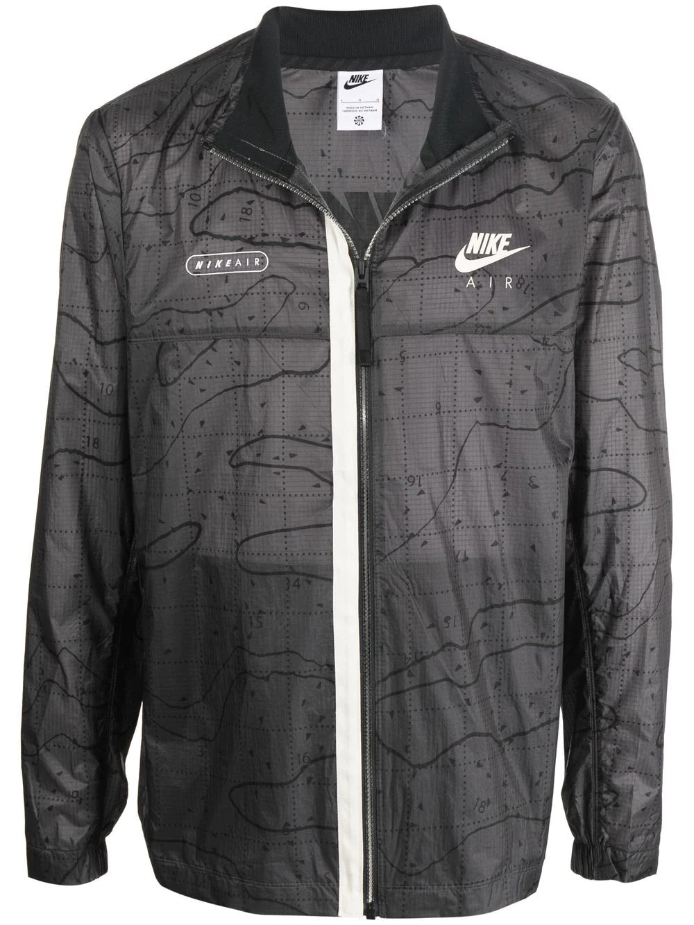 Swoosh zip-up lightweight jacket - 1