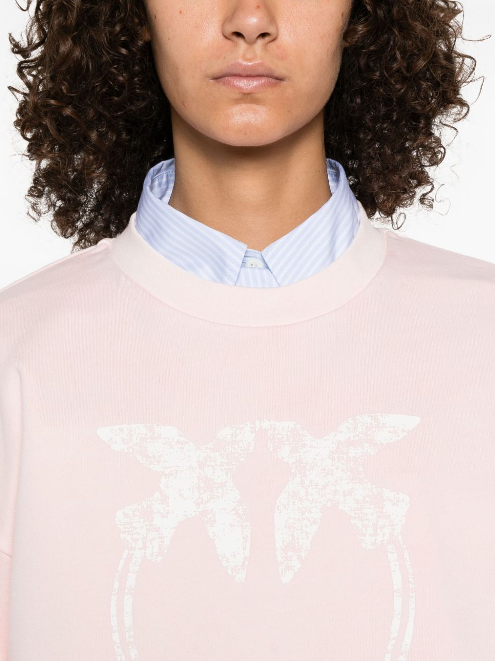 embroidered-logo cotton sweatshirt - 5