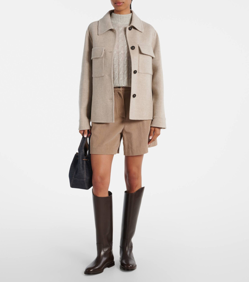Brunello Cucinelli Wool and cashmere overshirt outlook