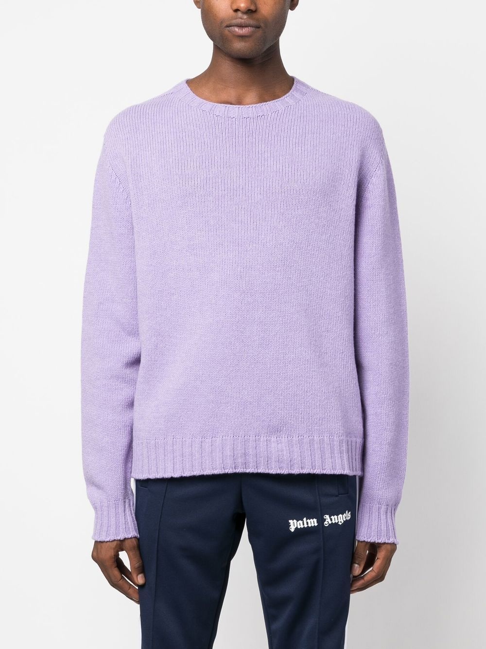 logo-intarsia jumper - 6