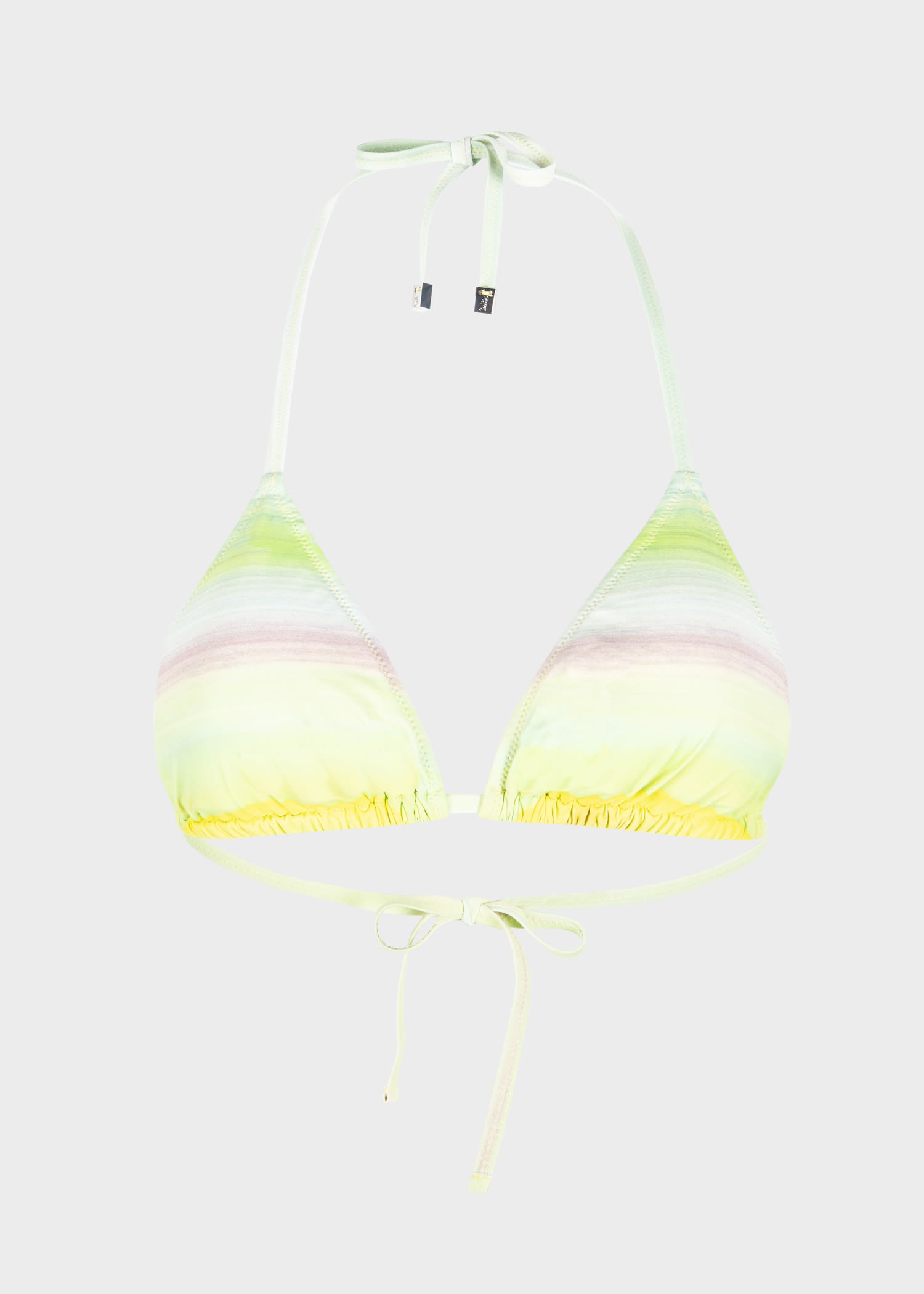 Lime Ombre Triangle Bikini Top - 1