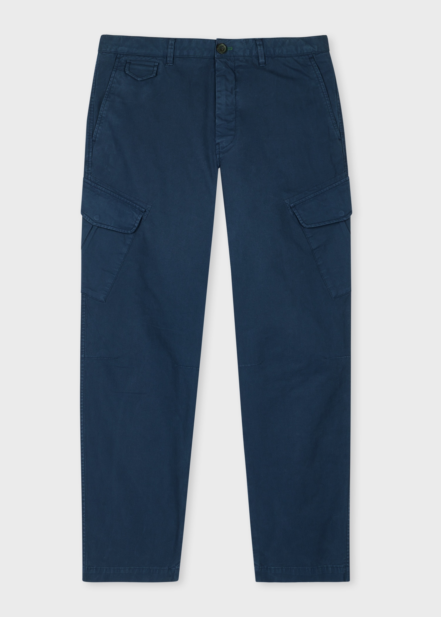 Navy Broad Stripe Zebra Cargo Trousers - 1