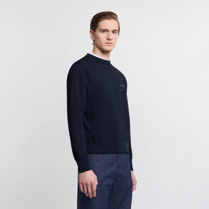 Round-neck sweatshirt in cotton 7