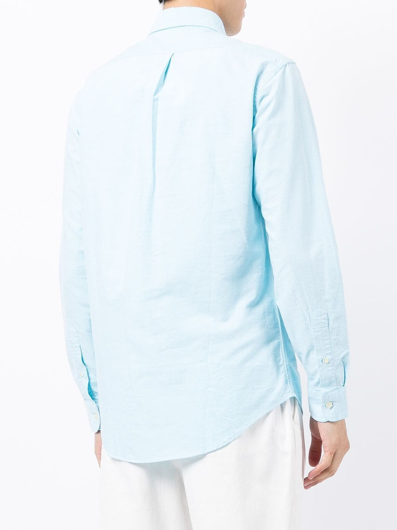 logo-embroidered shirt 4