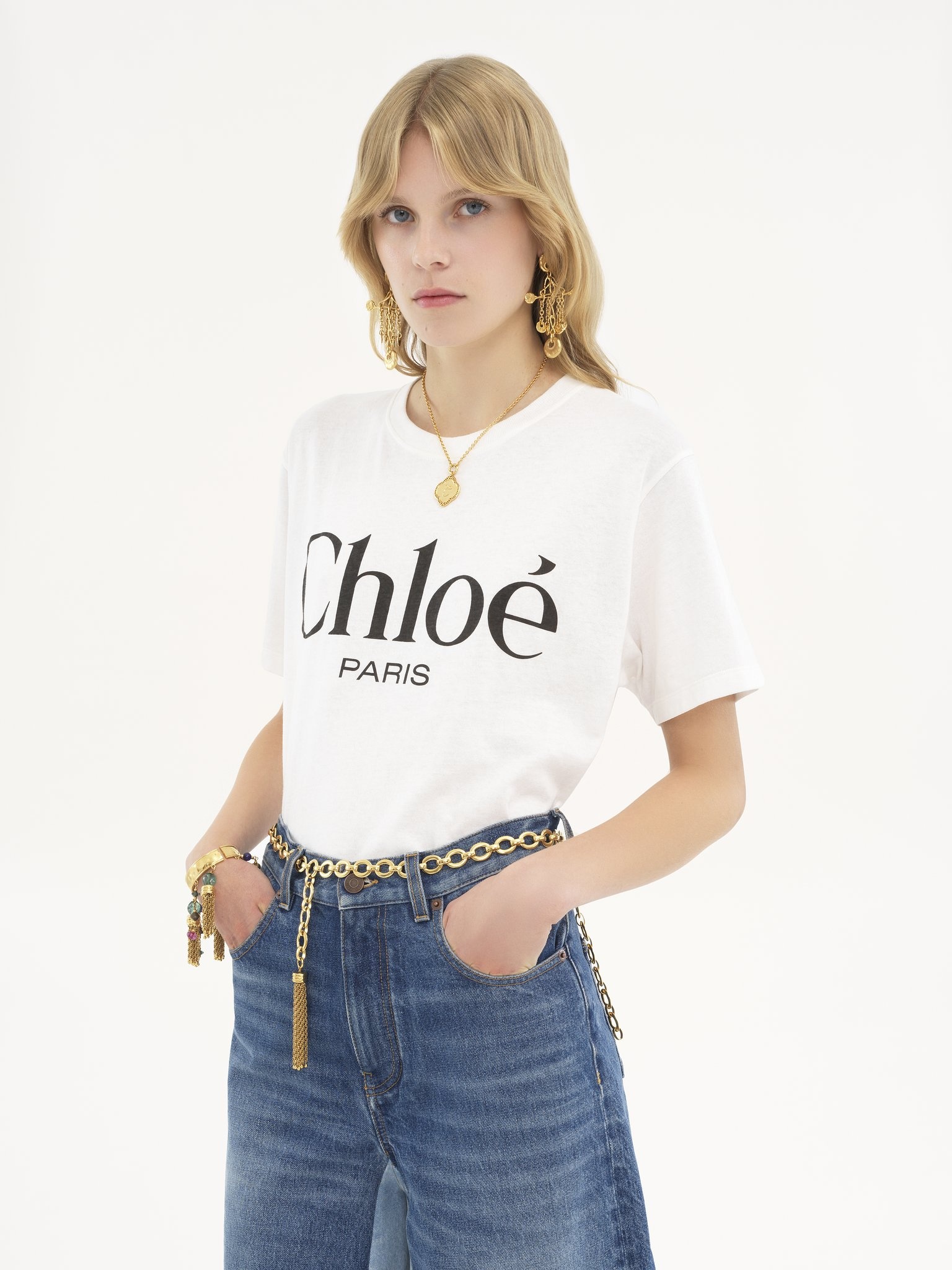 OVERSIZED LOGO T-SHIRT IN COTTON JERSEY - 4