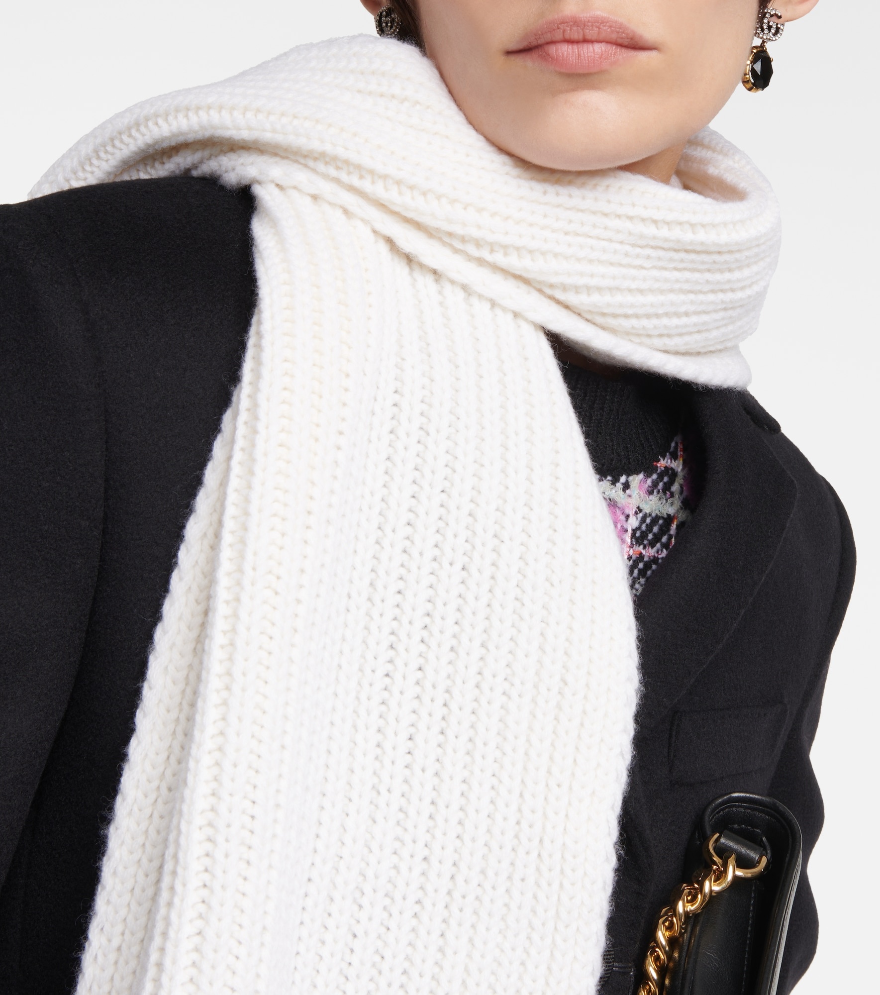 Wool and cashmere scarf - 3