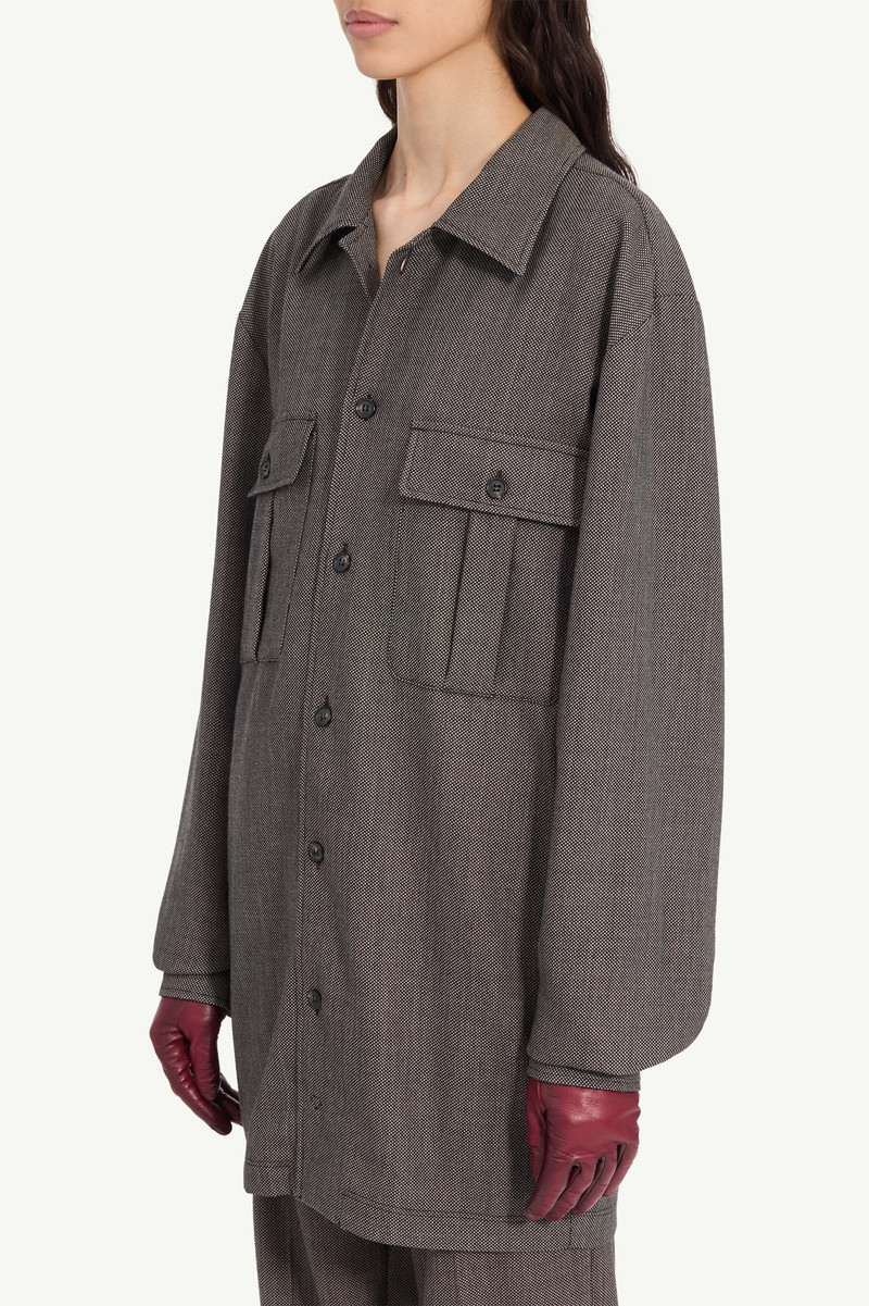 Tweed shirt dress 4