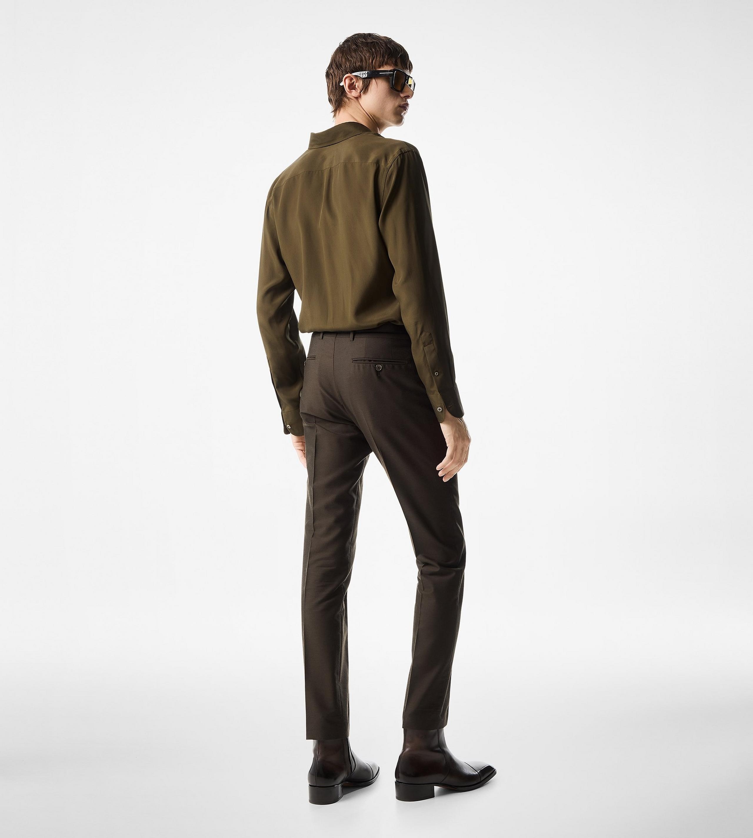 CREPE SATIN FLUID FIT SHIRT - 3