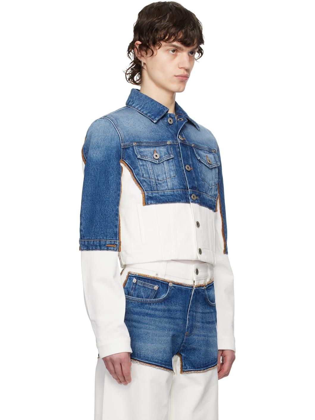 Blue & White 'The Petit Grand' Denim Jacket - 2