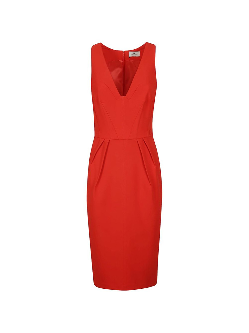 V-neck midi dress 1