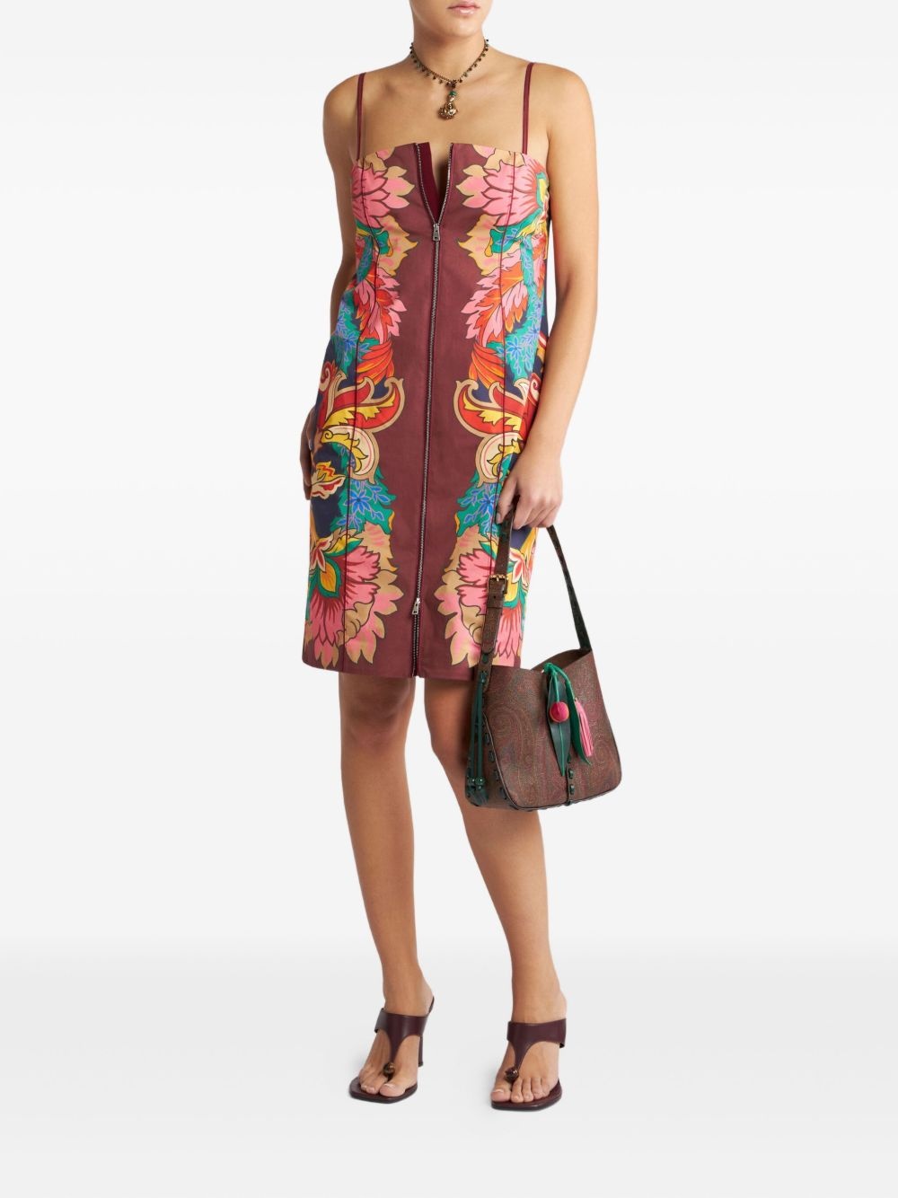 floral-print dress - 2
