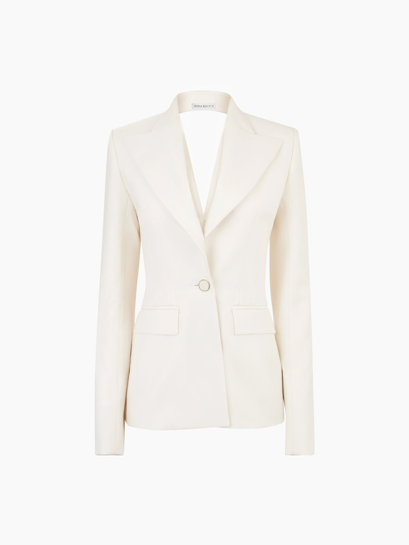 JACKET WITH OPEN DRAPED BACK 5