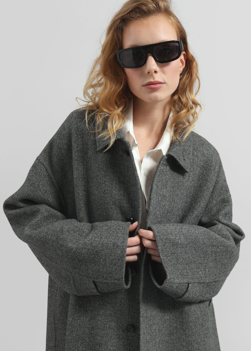 Knole Wool Coat - Grey 8
