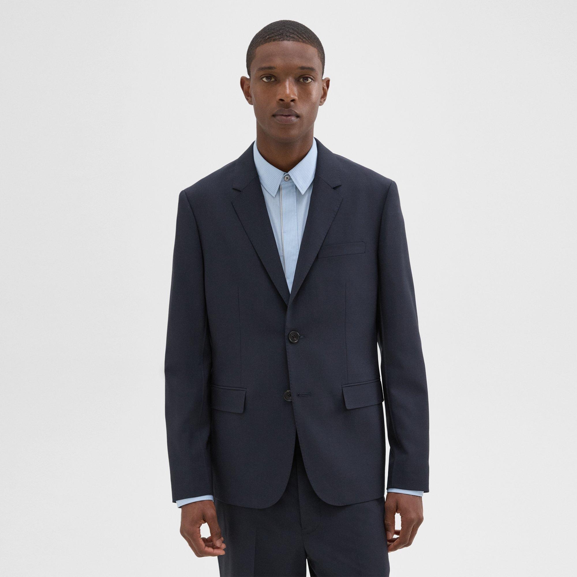 Virgin Wool Two-Button Blazer - 2