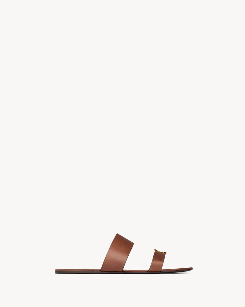 BABYLONE SLIDES IN SMOOTH LEATHER - 1