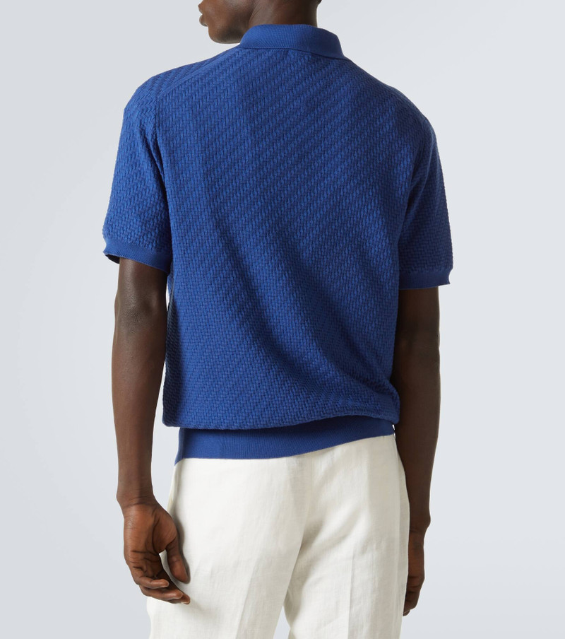 Cotton, silk, and cashmere polo shirt 4