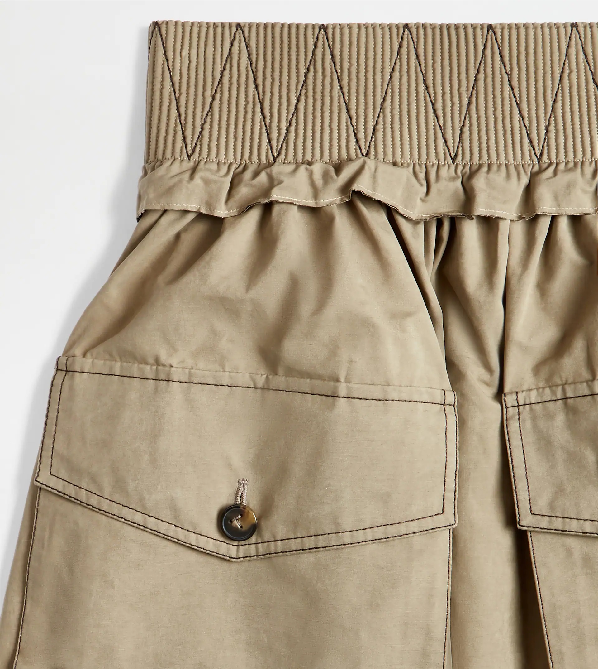 HIGH WAIST SKIRT - BEIGE - 6