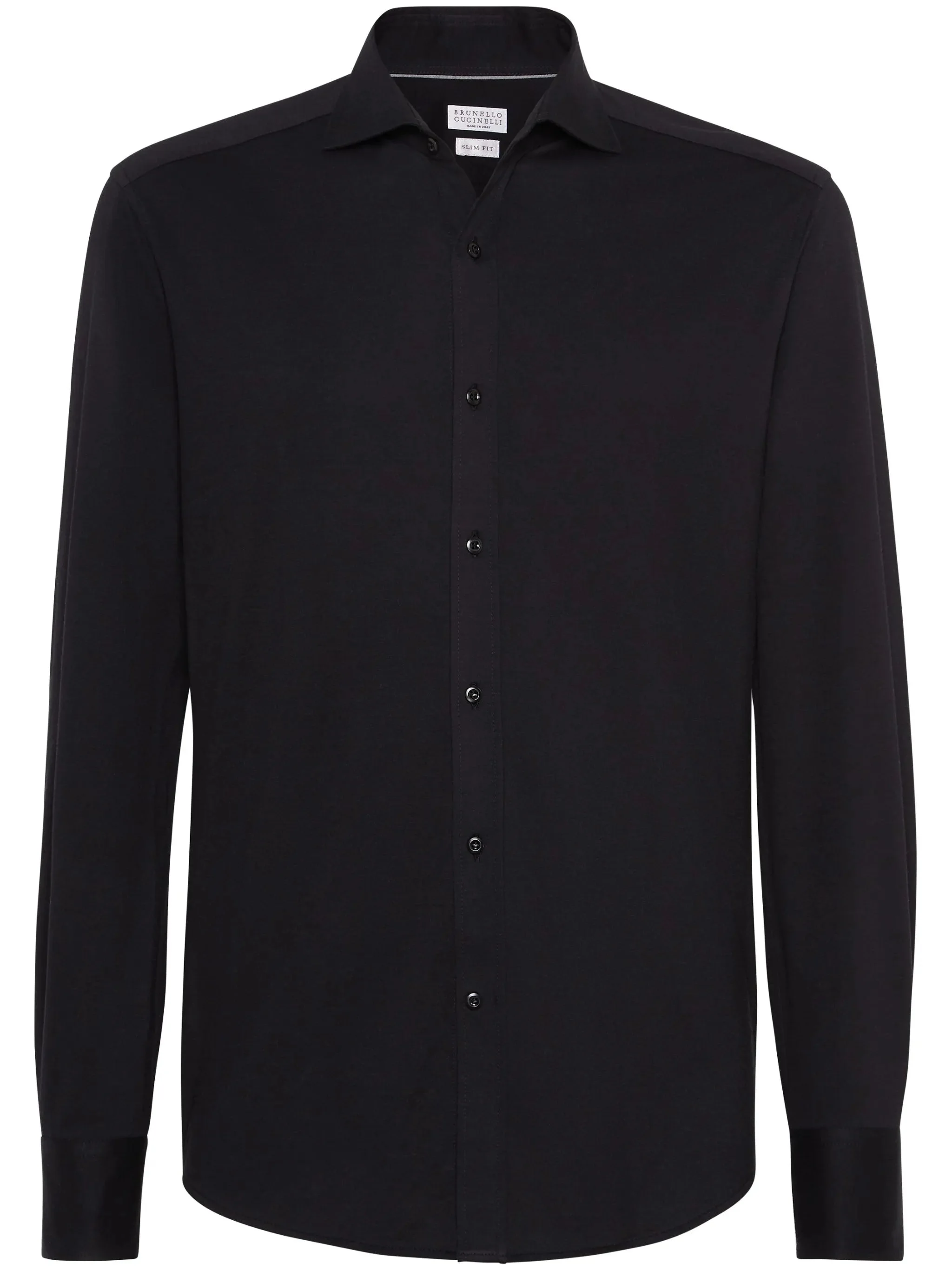 Brunello Cucinelli Spread-collar Cotton Shirt - 1