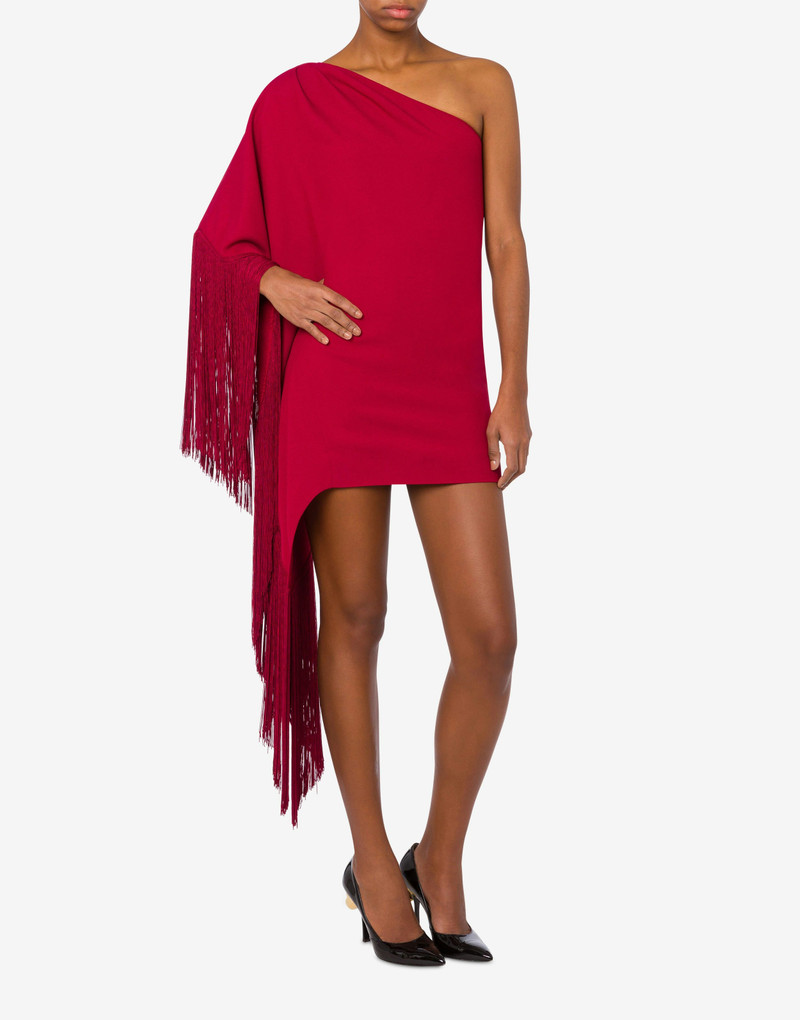 Moschino ONE-SHOULDER DRESS WITH FRINGES outlook