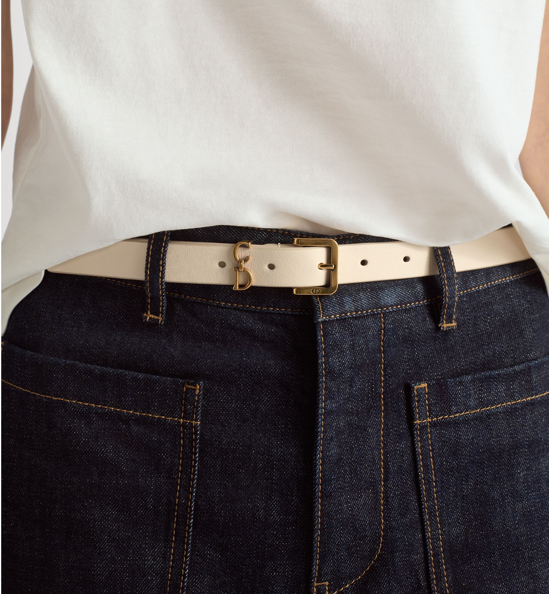 ベルト Dior Saddle Loop Belt Saddle Loop Belt Black Smooth Calfskin, 20 MM | DIOR