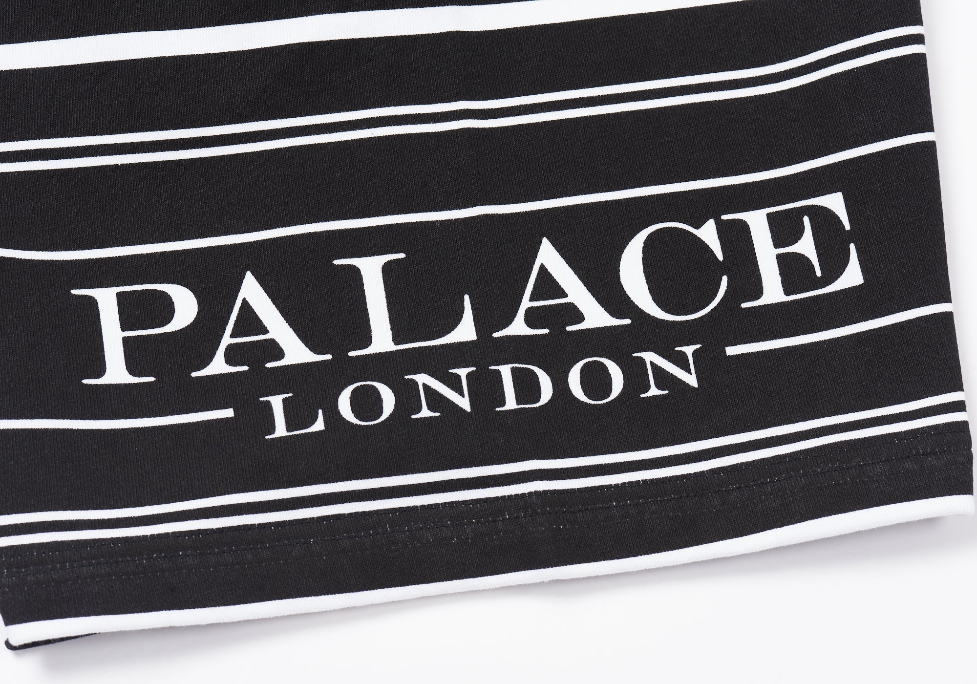 PRINTED STRIPE SHORTS BLACK - 4