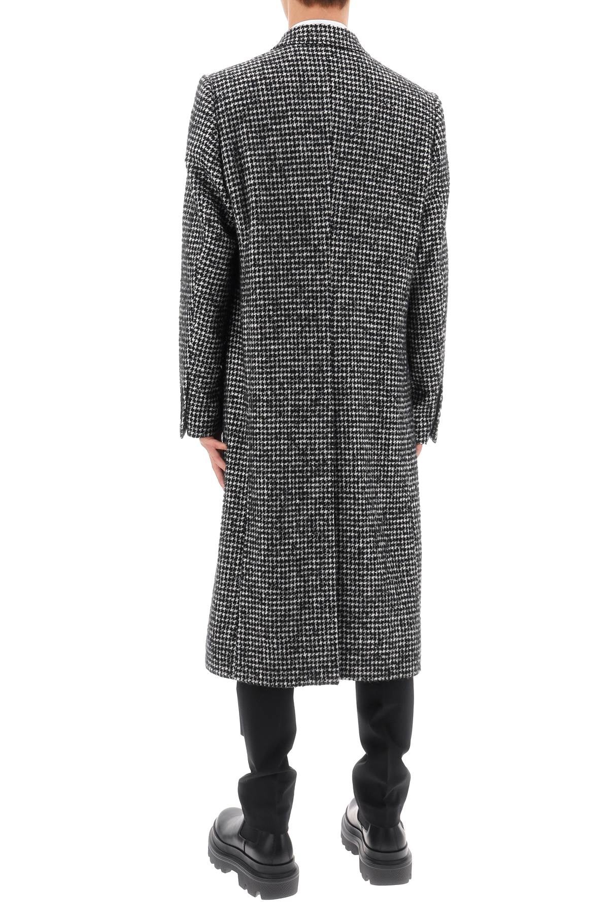 Re Edition Coat In Houndstooth Wool - 2