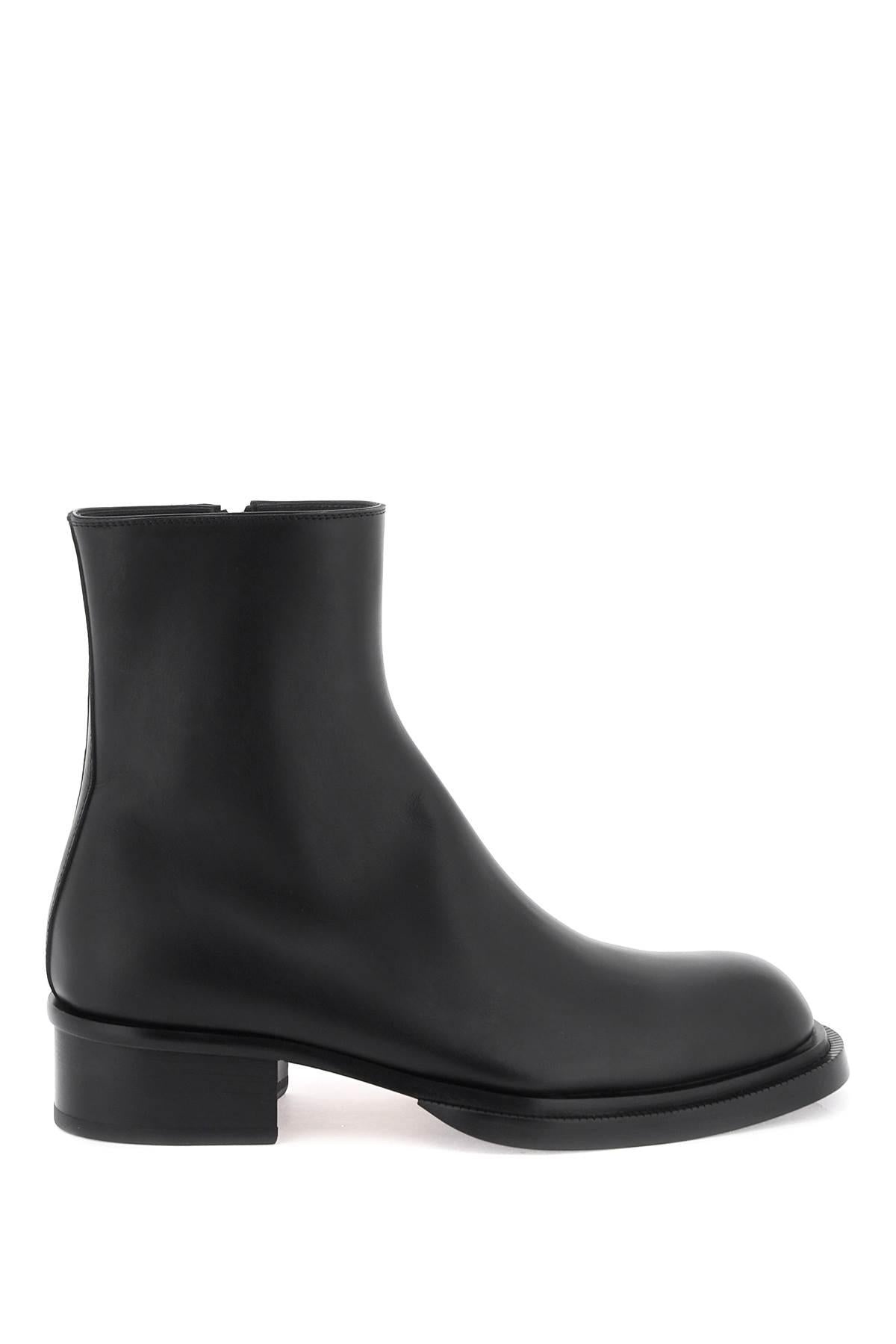 CUBAN STACK ANKLE BOOTS - 1