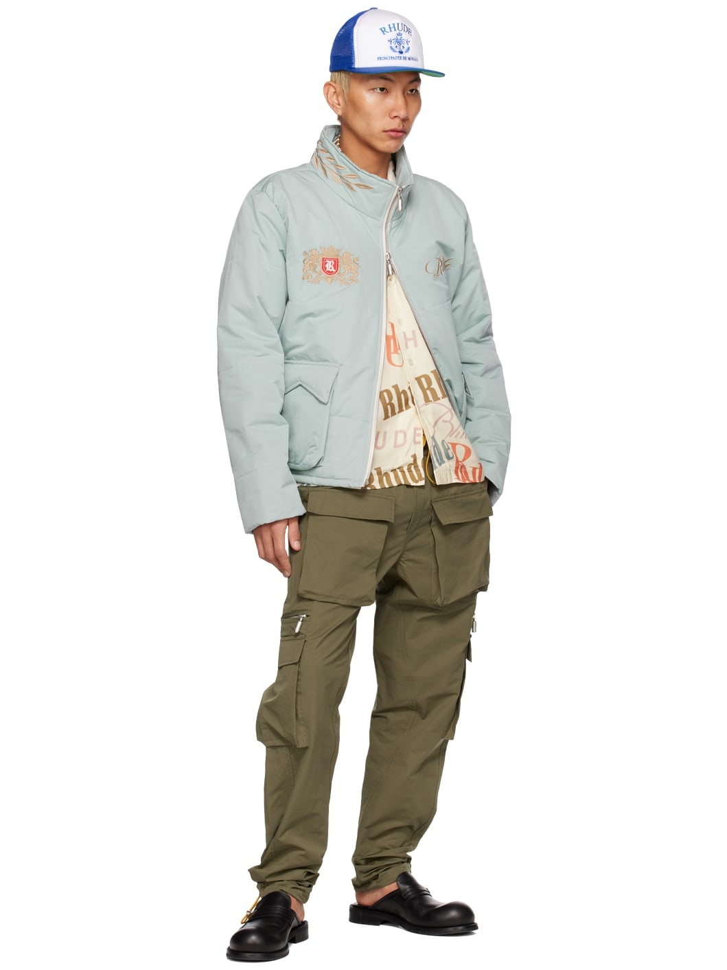 Rhude SSENSE Exclusive Green Classic Cargo Pants, ssense