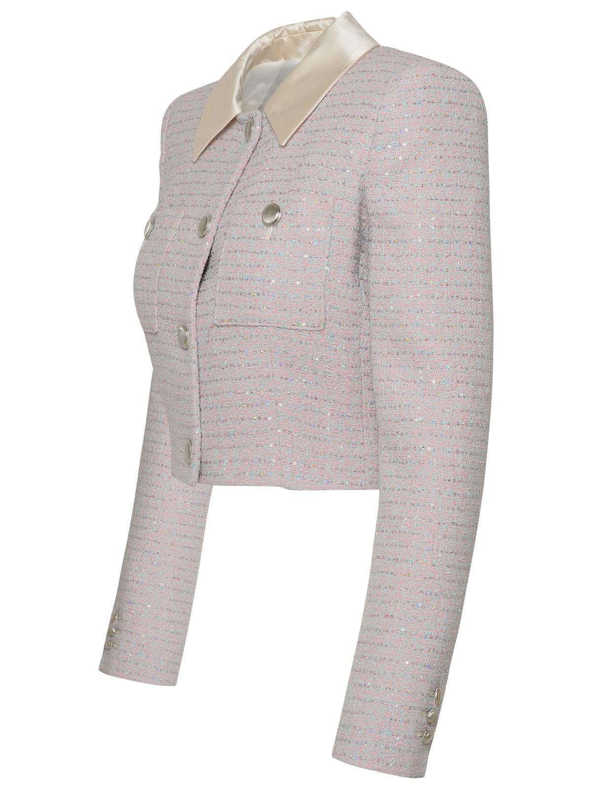 Alessandra Rich Pink Cotton Blend Jacket - 2