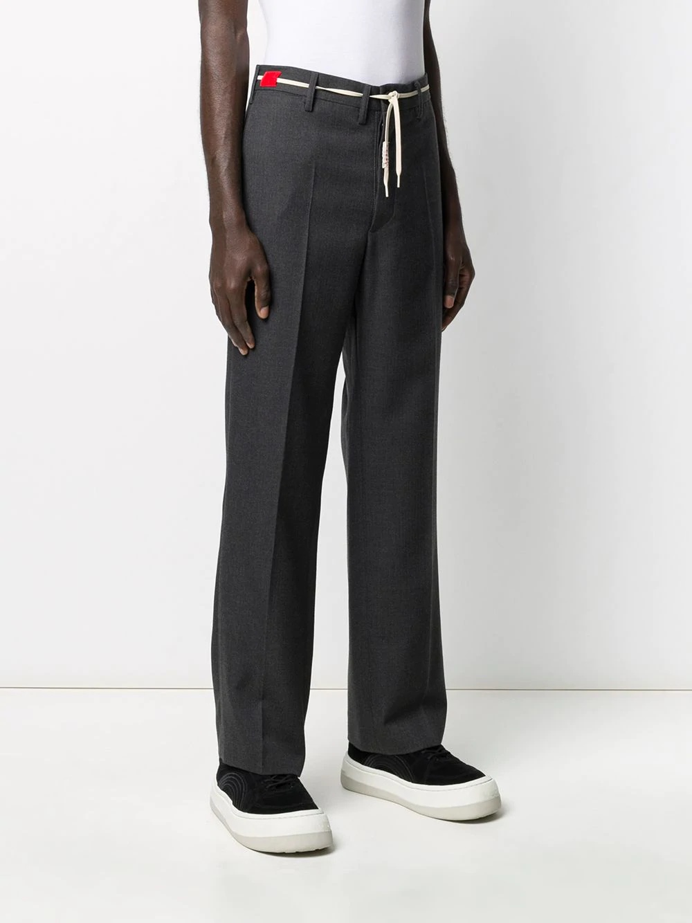 tailored straight-leg trousers - 3