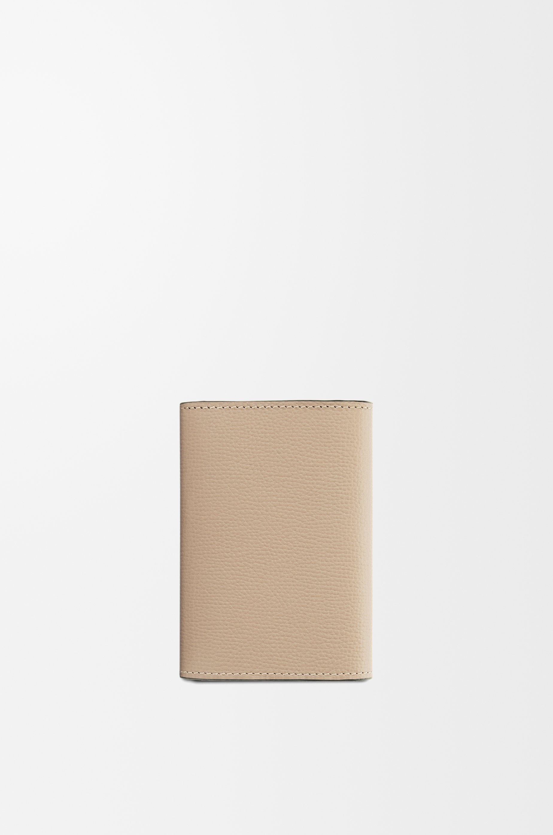 Anagram small vertical wallet in pebble grained calfskin - 4