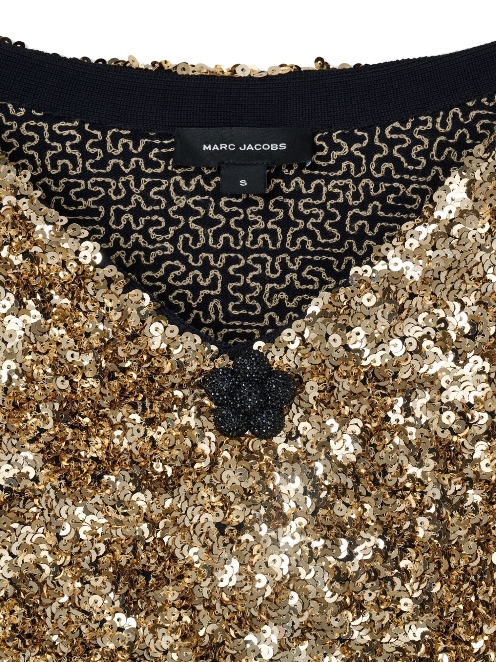 sequin-embellished mini dress - 5