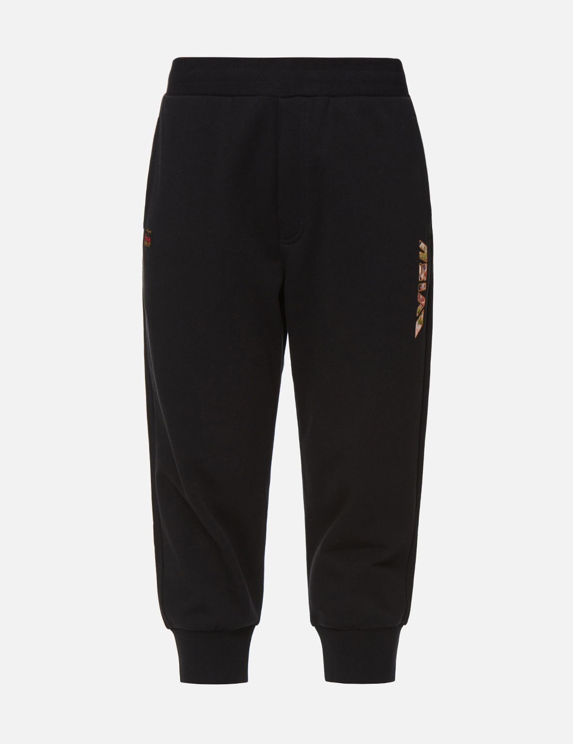 BROCADE KAMON AND LOGO CROPPED SWEATPANTS - 2