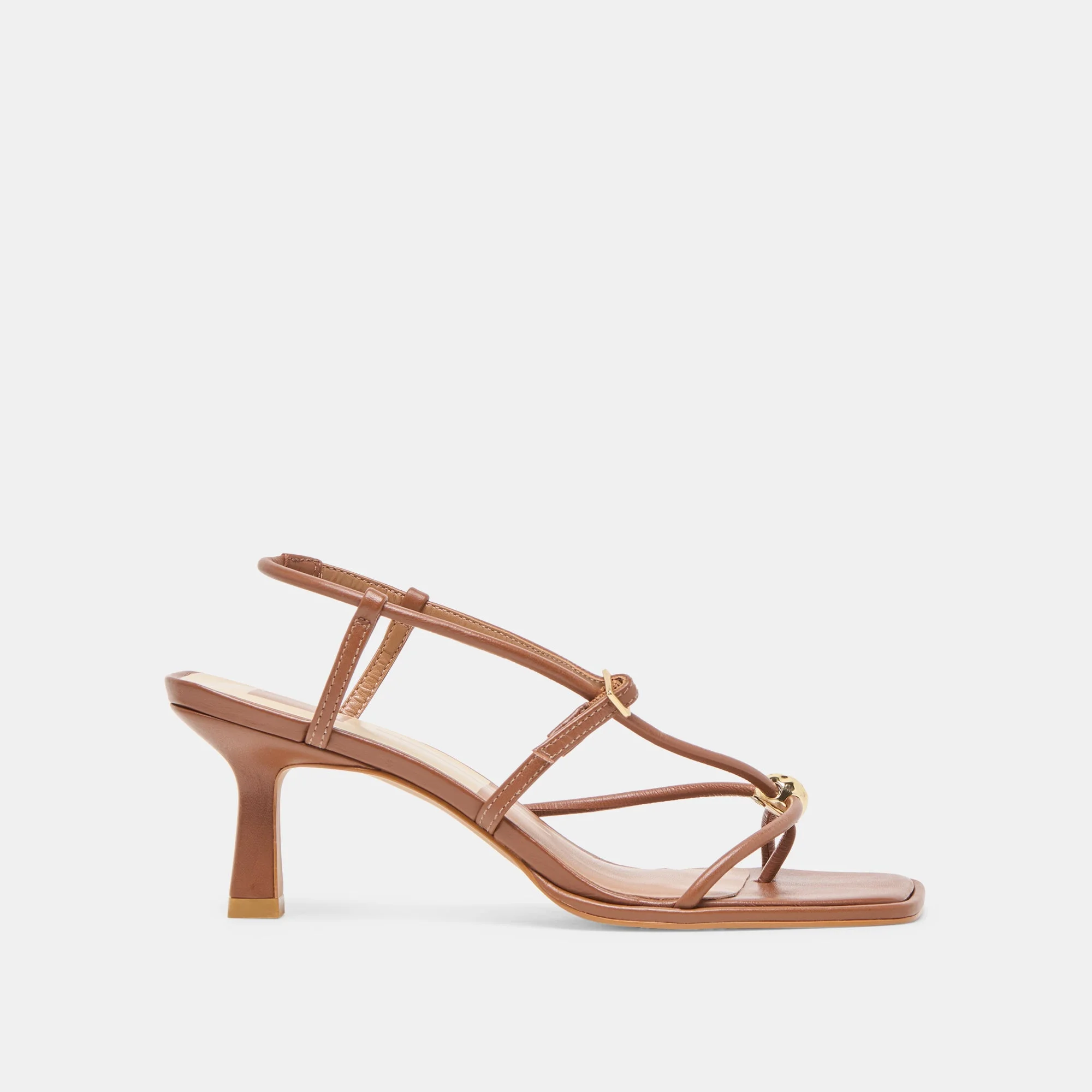 MYLEE HEELS COGNAC LEATHER - 1