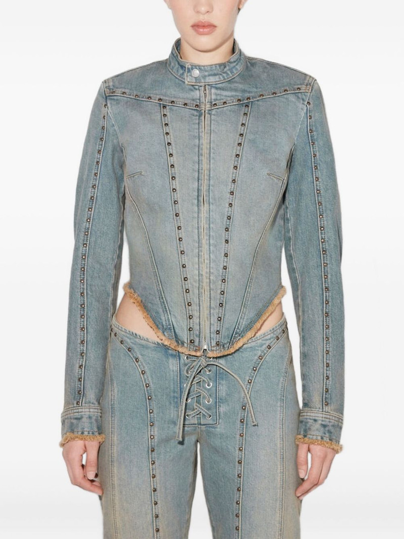 Sunset stud-embellished denim jacket 3