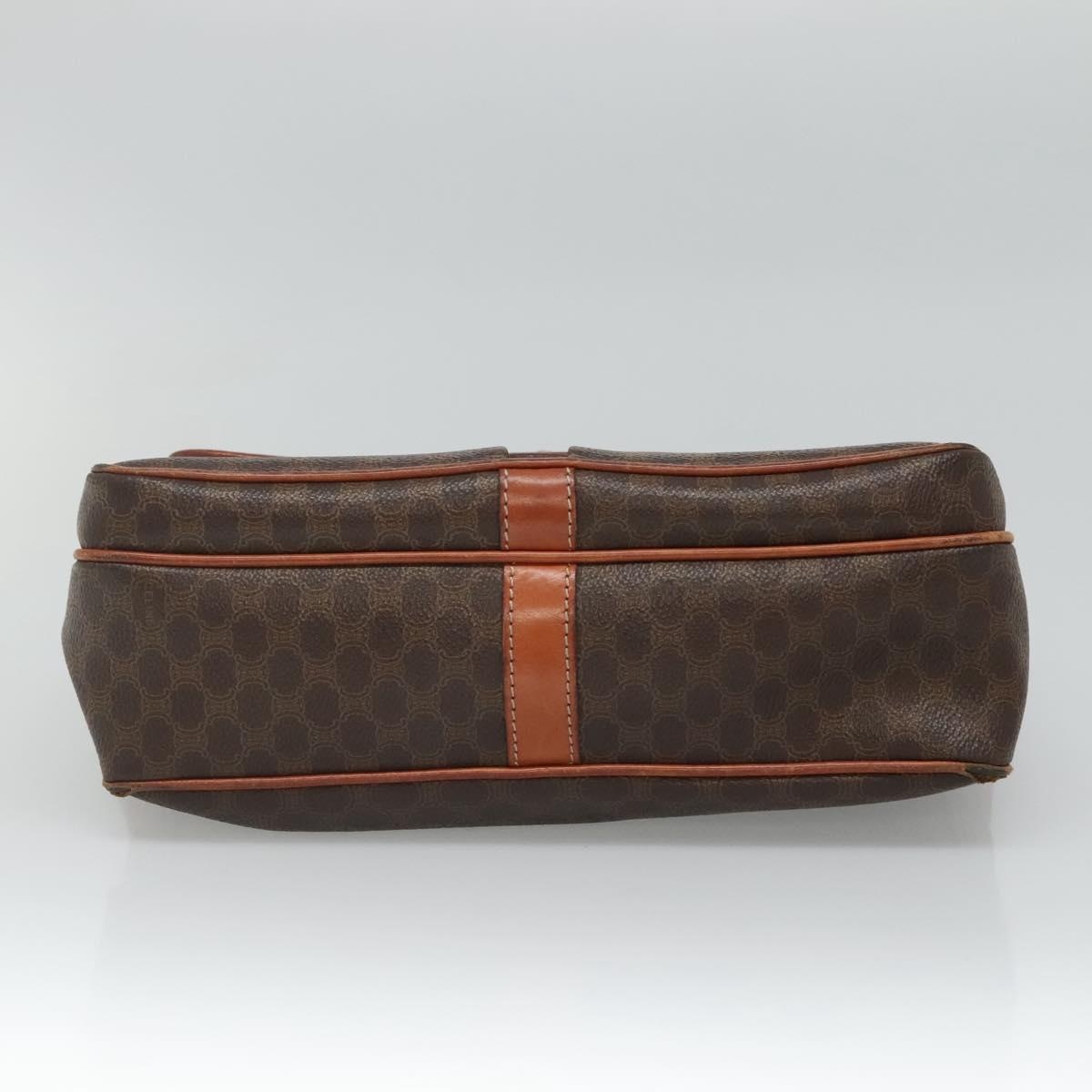 CELINE Macadam Canvas Shoulder Bag Pvc Leather Brown - 9