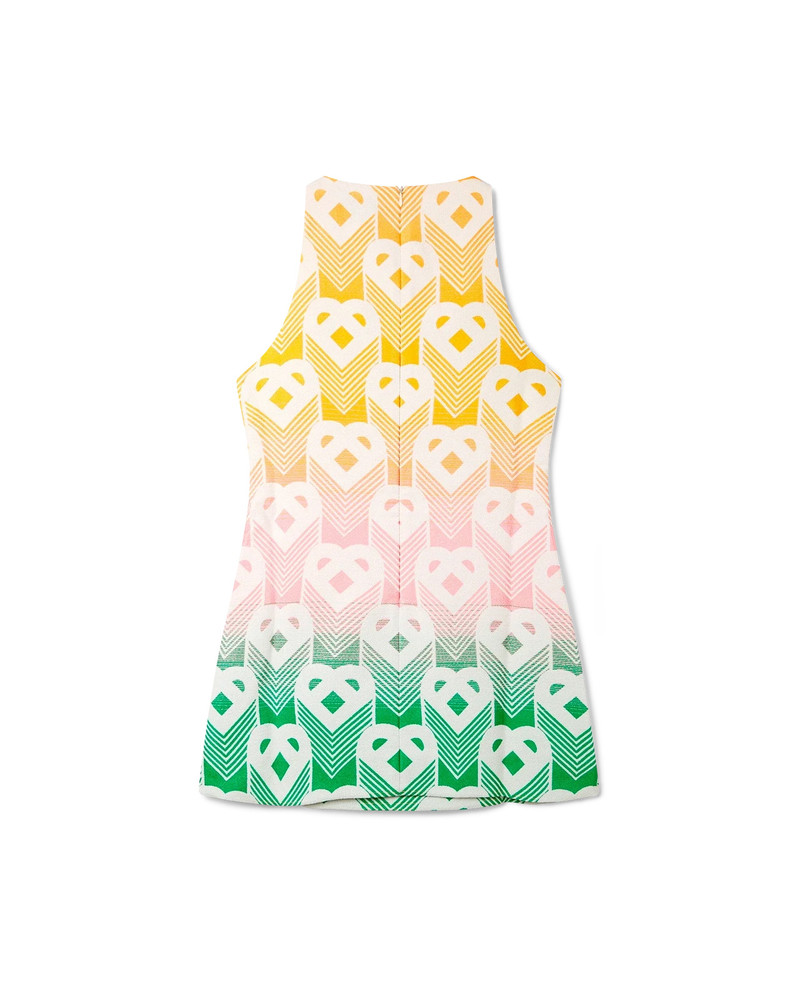 CASABLANCA Gradient Heart Monogram Shift Dress outlook