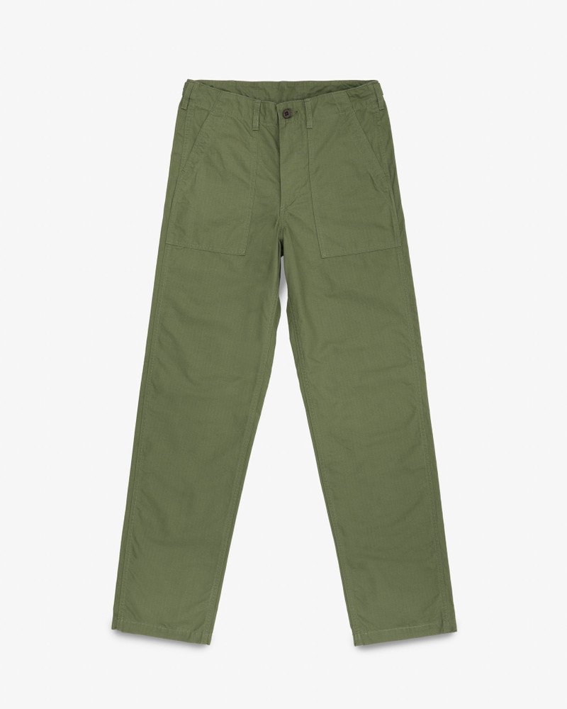 IH-747-GRN 8OZ RIPSTOP BAKER PANTS - ARMY GREEN 1