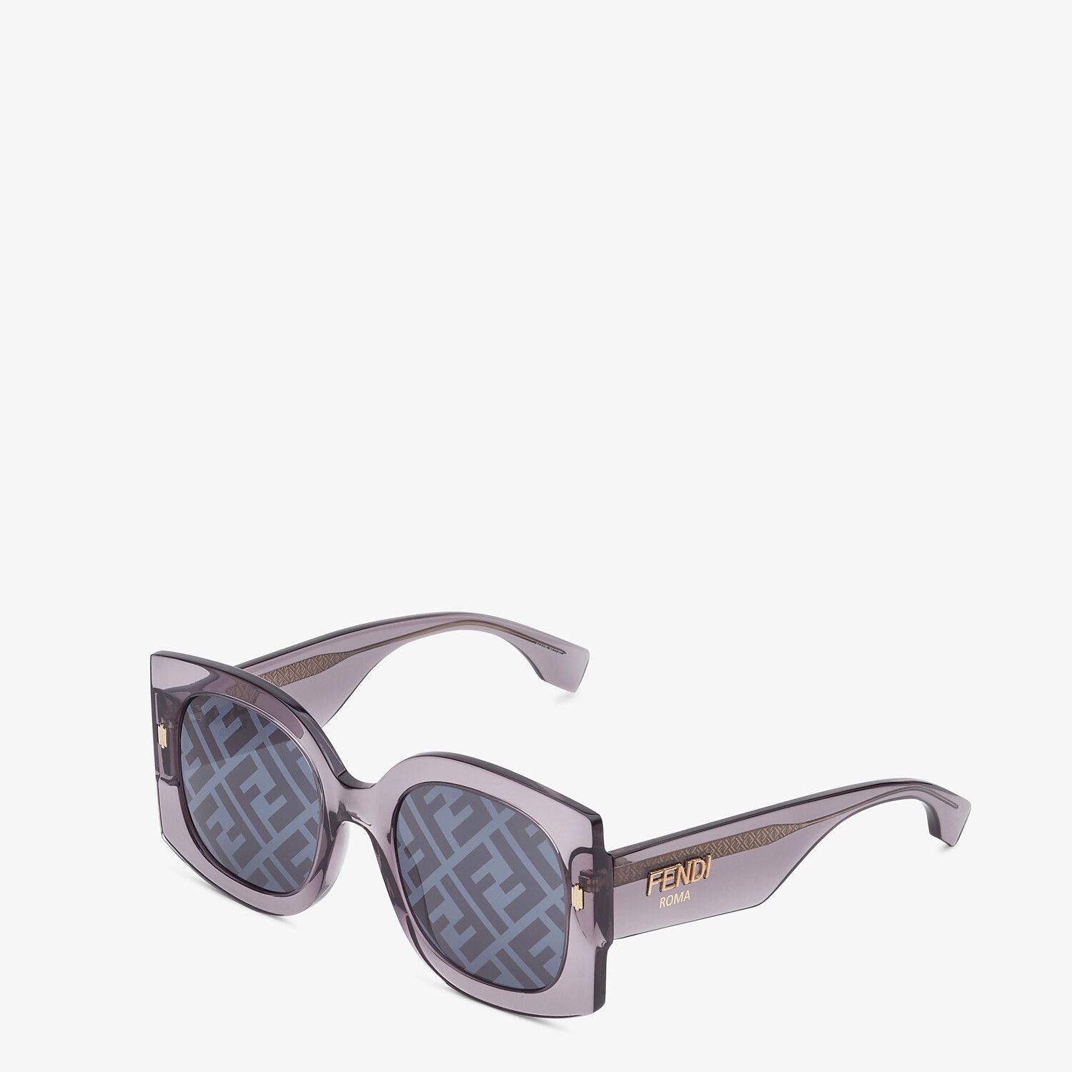 Sunglasses in transparent gray acetate - 2