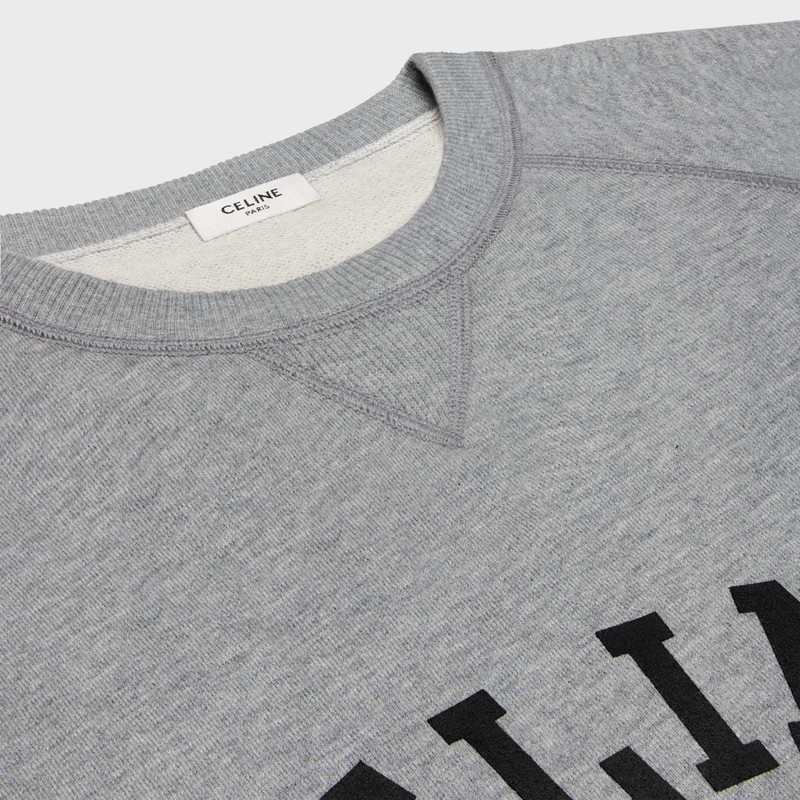 loose blason sweatshirt in cotton fleece 3