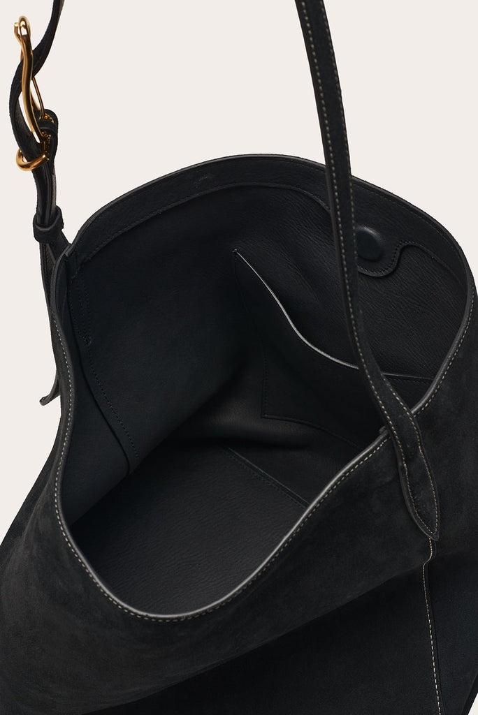 SLOUCH BUCKET BLACK SUEDE - 6