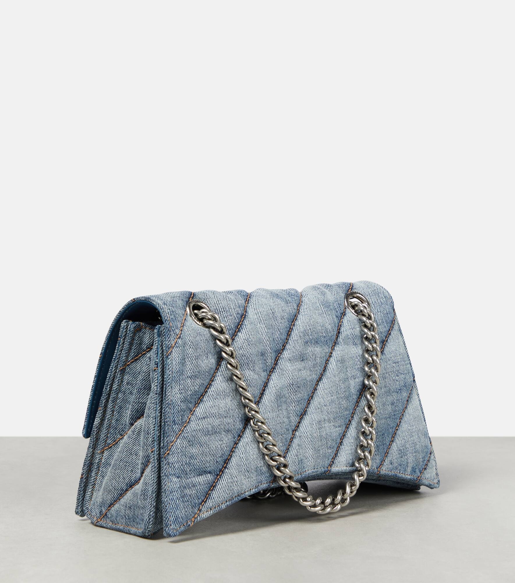 Crush Medium denim shoulder bag - 4