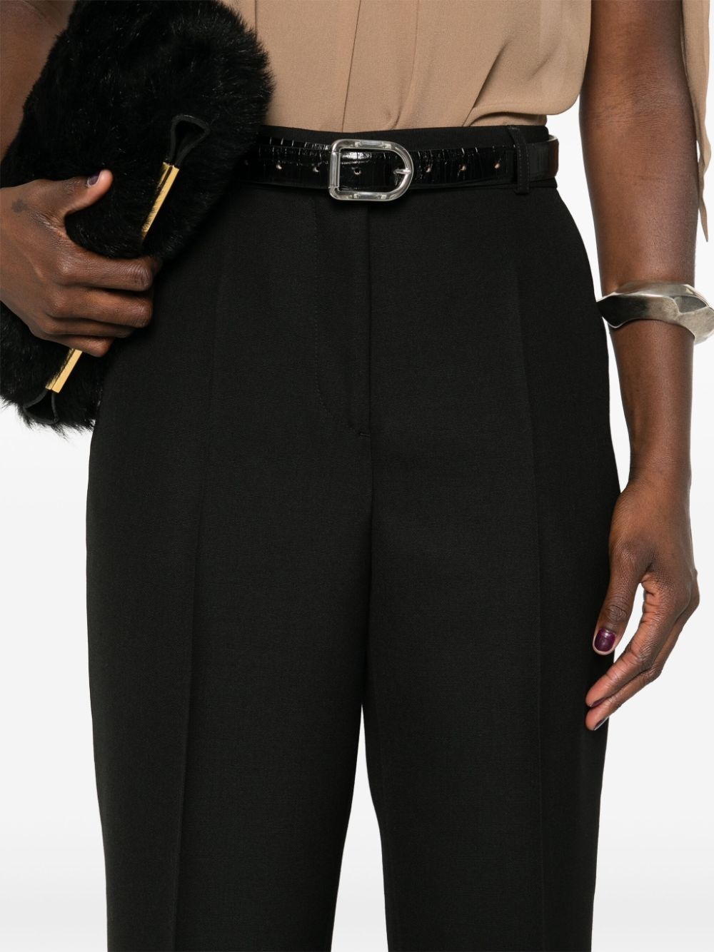 low-waist tailored trousers - 5