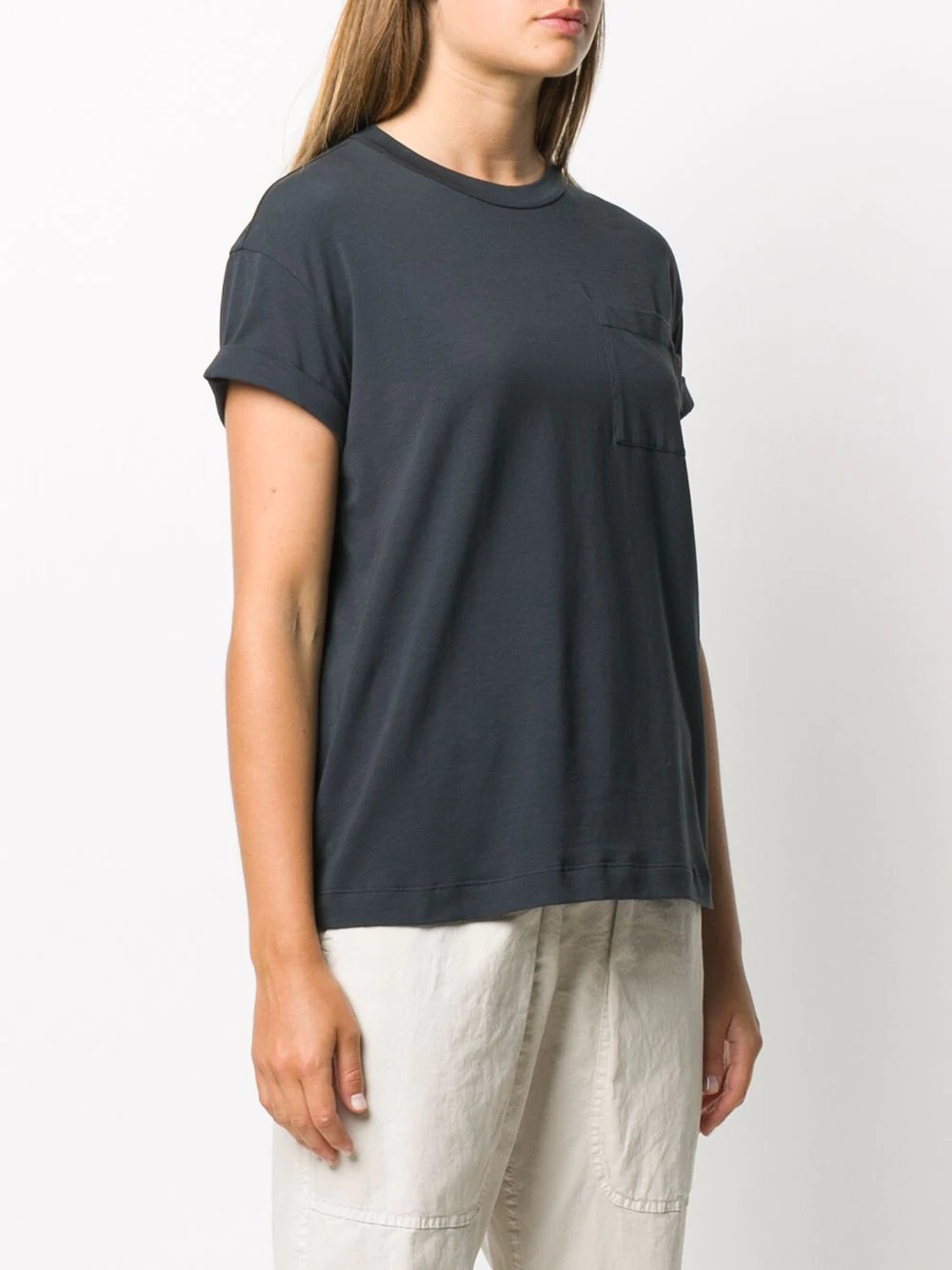 one pocket crew neck T-Shirt  - 3