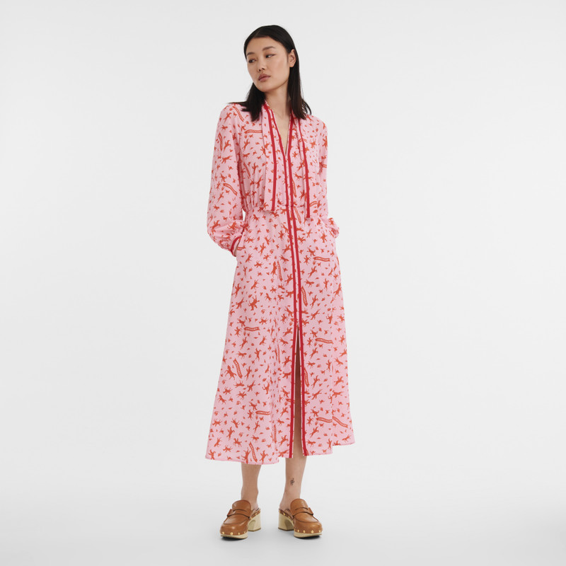 Longchamp Dress Pink - Crepe outlook