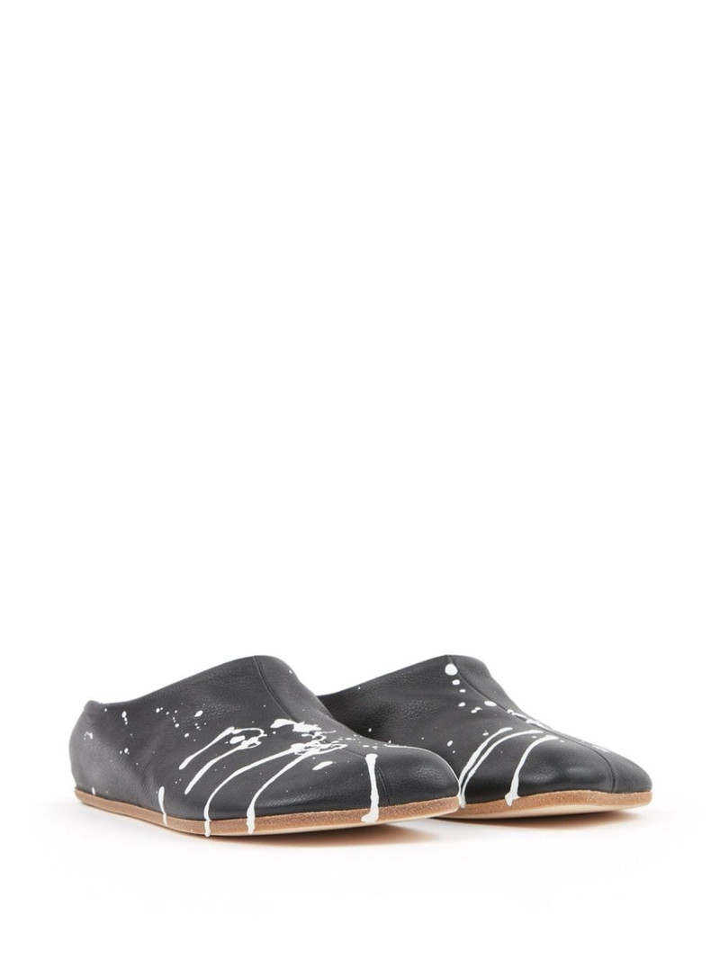 MM6 Maison Margiela Anatomic paint splatter-effect slippers outlook