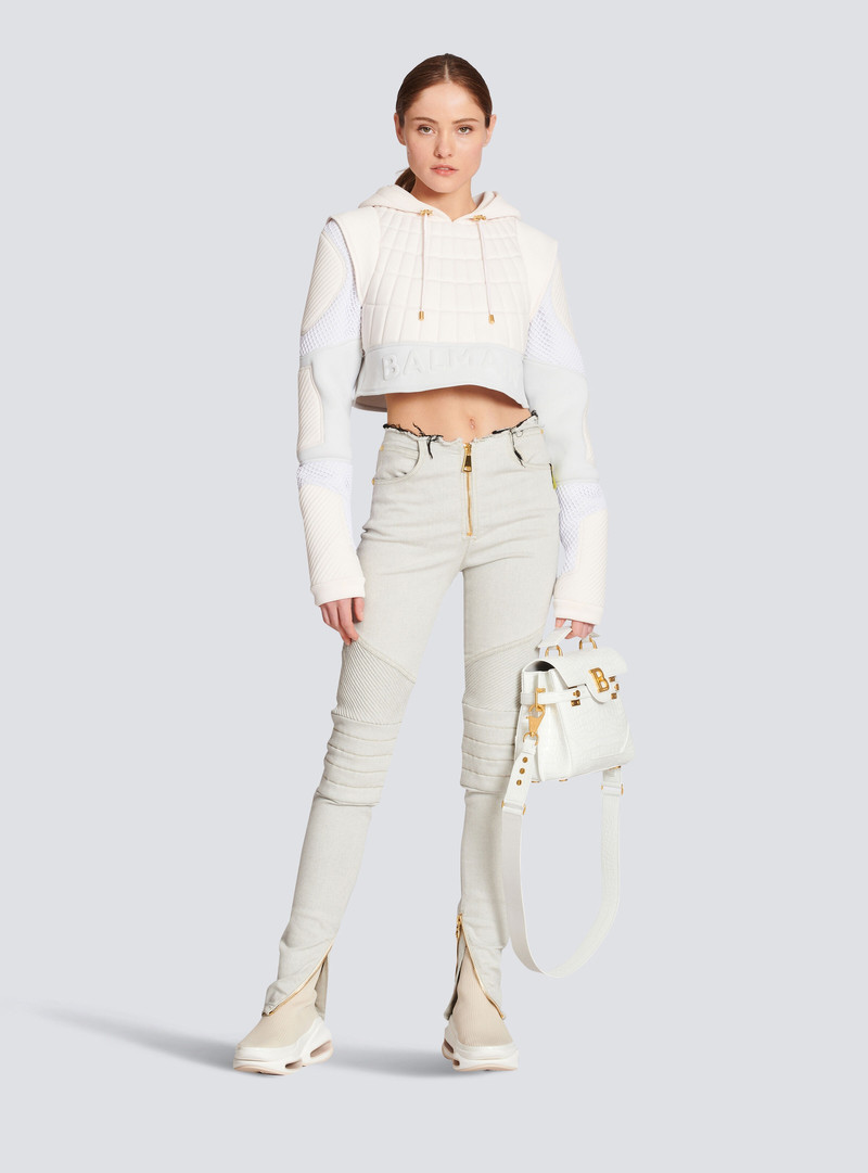 Balmain Ribbed cotton slim-fit jeans outlook