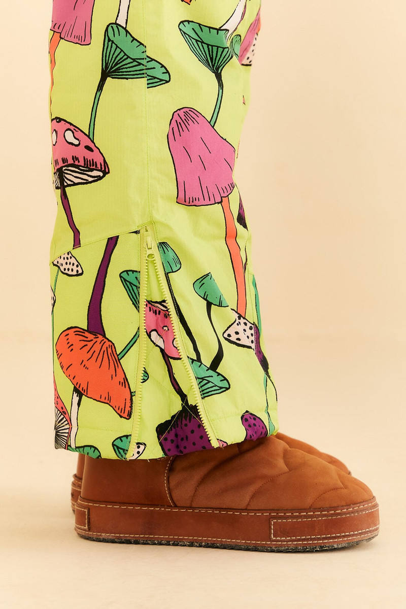 Lime Green New Mushroom Ski Jumpsuit 7