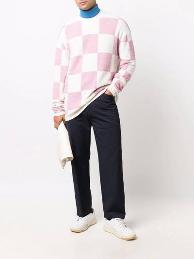 Nanushka check print jumper outlook