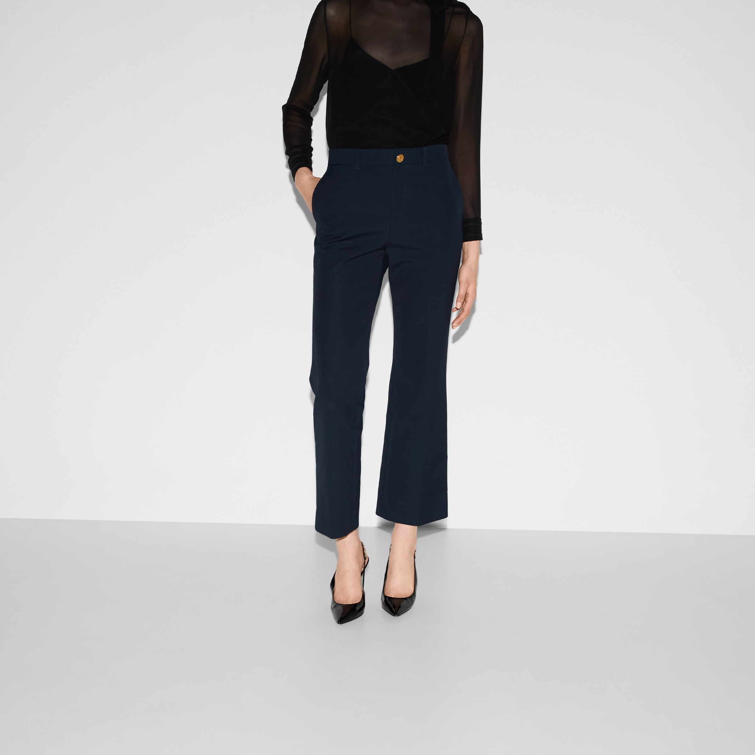 Cotton pants with embroidery - 3